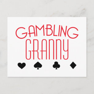 Gambling Granny Briefkaart