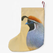 Gambrel's kwartels kleine kerstsok (Achterkant)