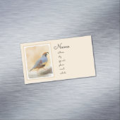 Gambrel's kwartels magnetisch visitekaartje (Voorbeeld)