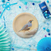 Gambrel's kwartels papieren bordje (Feest)