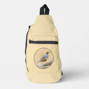 Gambrel's kwartelschilderij Originele wilde vogelk Sling Bag