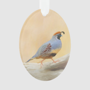 Gambrel's Quail Painting Original Bird Art