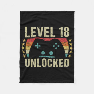 game 18e verjaardag cadeau 18-jarige jongen fleece deken