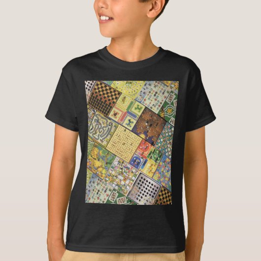 Game aan!  Board-games T-shirt (Voorkant)