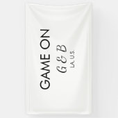 Game aan het toevoegen van koppelnaam bruiloft fee spandoek (Verticaal)