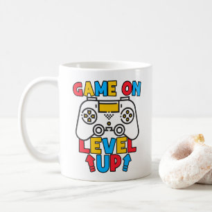 Game Aan Niveau Omhoog Funny Verjaardag Jongen Gam Koffiemok
