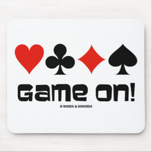 Game aan! (Vier kaarteenheden) Muismat
