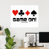 Game aan! (Vier kaarteenheden) Poster (Thuiskantoor)