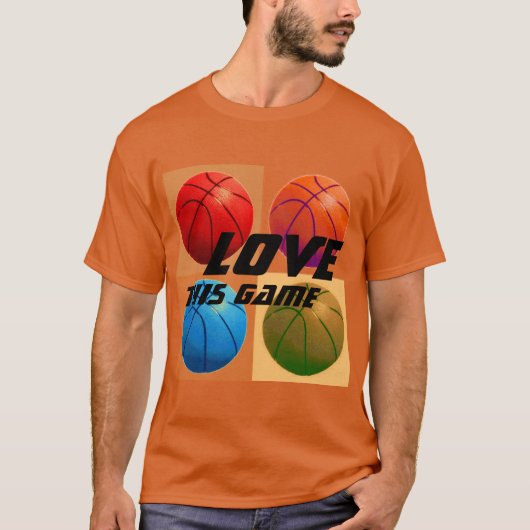 Game Basketball Pop Art T-shirt (Voorkant)
