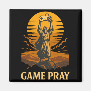 Game Bid Jezus Funny Gamer Meme Retro Videospel Magneet