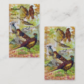 Game Birds Visitekaartje (Voorkant / Achterkant)