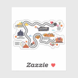 Game Board Kaart Sticker