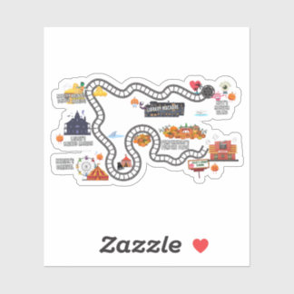 Game Board Kaart Sticker