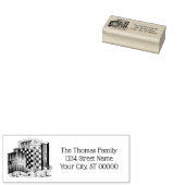 Game Boards en Spellen Naam Retouradres Rubberstempel (Gestempeld)