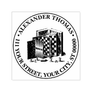 Game Boards en Spellen Naam Retouradres Zelfinktende Stempel