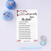 Game Card Weet jij echt The Bride  Flyer (Enkel)