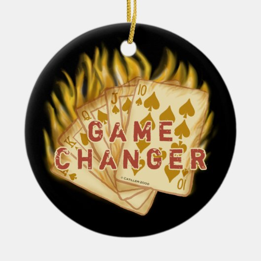 Game Changer poker Ornament (Voorkant)