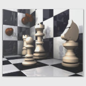 Game Chess Style Cadeaupapier (Vlak)