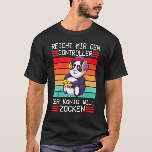 Game Console Enich Mir Den Controller König T-shirt (Voorkant)