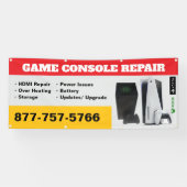 Game Console Reparatie Winkelbanner Spandoek (Horizontaal)