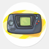 Game Console-Stickers Ronde Sticker (Voorkant)