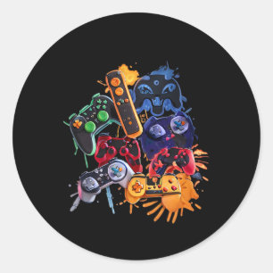 Game Control Alle Dingen Video Game Controller Ronde Sticker