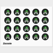 Game Controller Ierse Gamer Boys St Patricks Dag M Ronde Sticker (Vel)