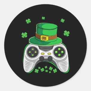 Game Controller Ierse Gamer Boys St Patricks Dag M Ronde Sticker