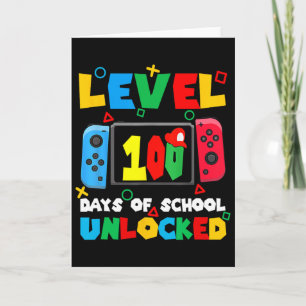 Game Controller Level 100 Dagen School Vrijgespeel Kaart