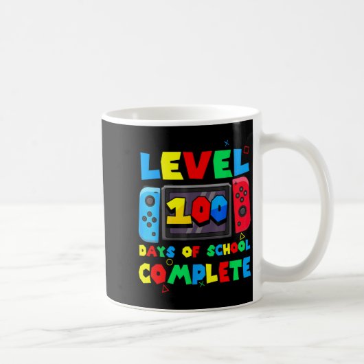 Game Controller Level 100 Days Of School Complete Koffiemok (Rechts)