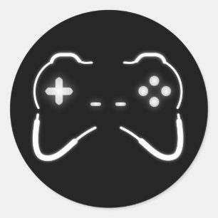 Game Controller Ronde Sticker
