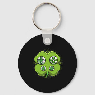 Game Controller Shamrock St Patricks Day Gamer Boy Sleutelhanger
