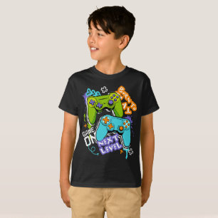 Game controllers Graffiti Gamen Geboren om te spe T-shirt