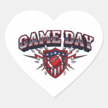 Game Day American Football Patriottisch Schild Spo