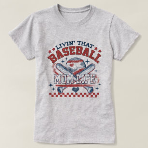 Game Day Baseball Moeder T-shirt - Baseball Grafis