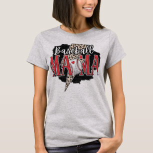 Game Day Baseball Moeder T-shirt - Baseball Grafis