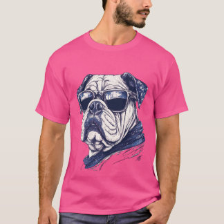 Game Day Bulldog - Fierce en Loyal Mascot Design T-shirt