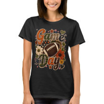 Game Day Dames T-Shirt voor Herfst Football