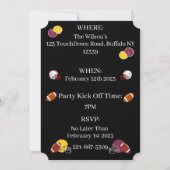 Game Day "DE GROOTSTE"-UITNODIGINGEN Kaart (Achterkant)