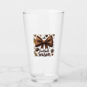Game Day Football Boog Coquette Voetbal Seizoen Glas