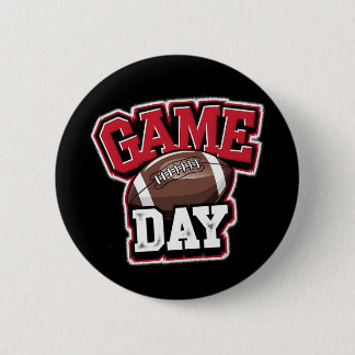 Game Day Football Noodlijdend Grappig Ronde Button 5,7 Cm