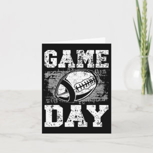 Game Day Football Retro Throwback Heren Dames Spor Kaart