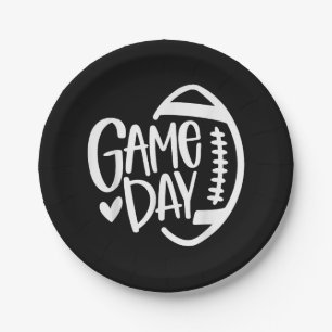 Game Day Football Seizoen Funny Mannen Vrouwenteam Papieren Bordje