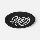 Game Day Football Seizoen Funny Mannen Vrouwenteam Papieren Bordje (Gekanteld)