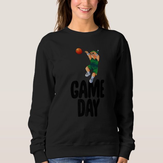 Game Day Gnome  Basketball Game Celebration Women Trui (Voorkant)