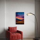 Game Day - Levendige herfst Mountain Sunset Landsc Canvas Afdruk