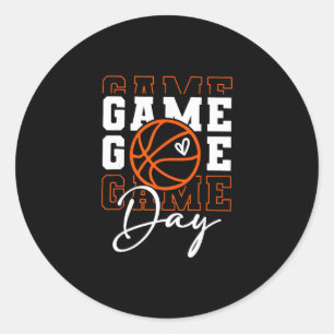 Game Day Sketll Shirt Wijn voor Jongen Meisje Sket Ronde Sticker