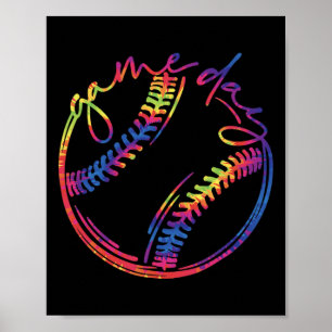 Game Day Verkoop Leven Zachte Leven Tie Dye Moeder Poster