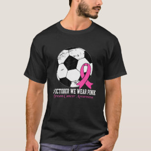 Game Day Vibes Breast Cancer Awareness Pink Soccer T-shirt