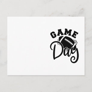 Game Day Vibes Design for Football Lovers Briefkaart